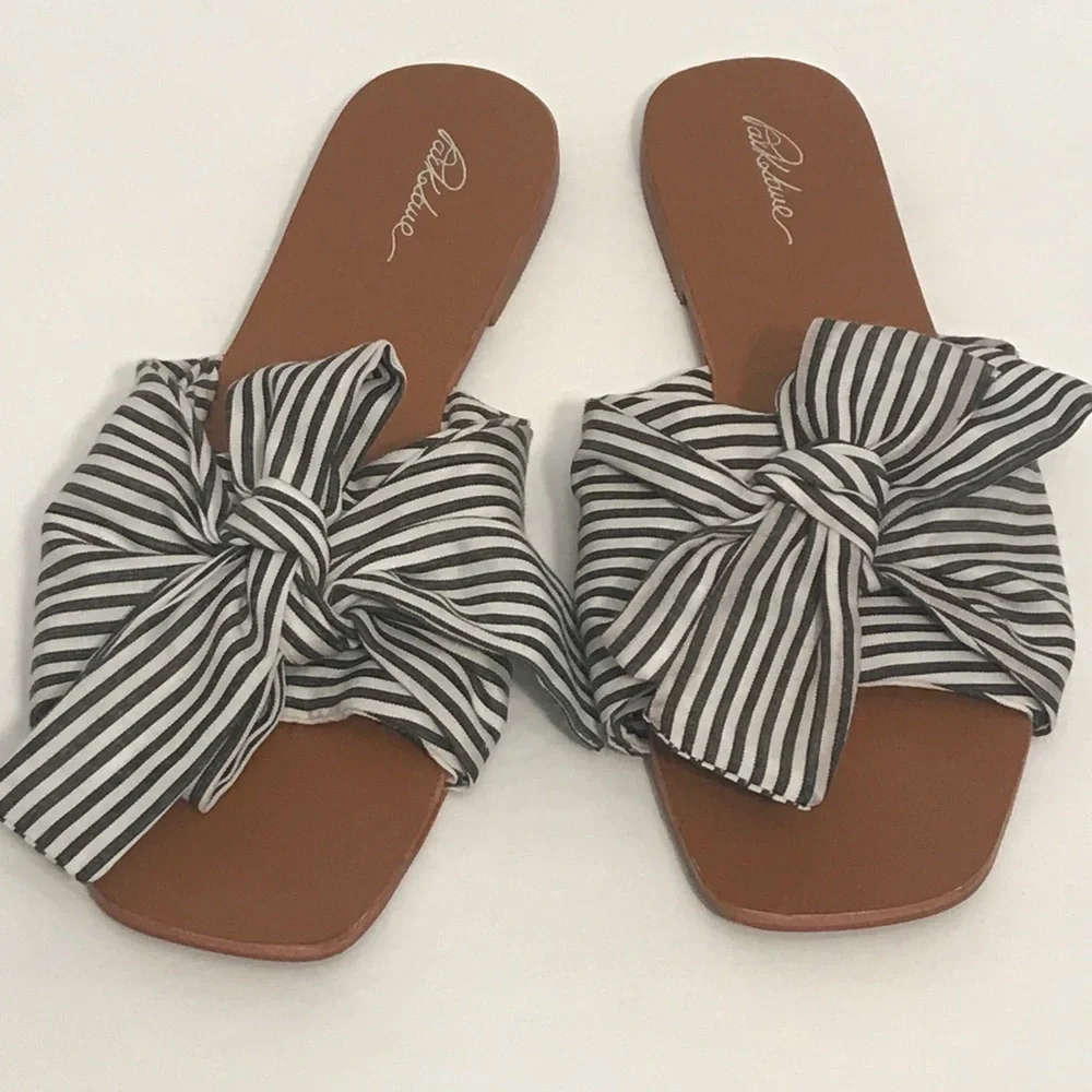 Park lane Bow Flat Sandals - Picture 11 of 12